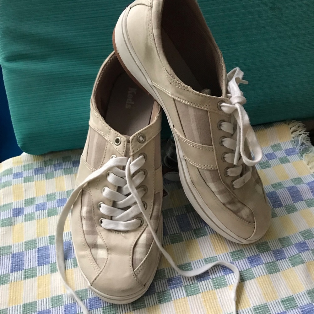 KED’S Canvas Sneakers w/ Plaid Checkered Design